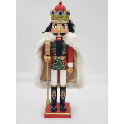 Nutcracker King Red Cape Makers Holiday Size 15" Tall