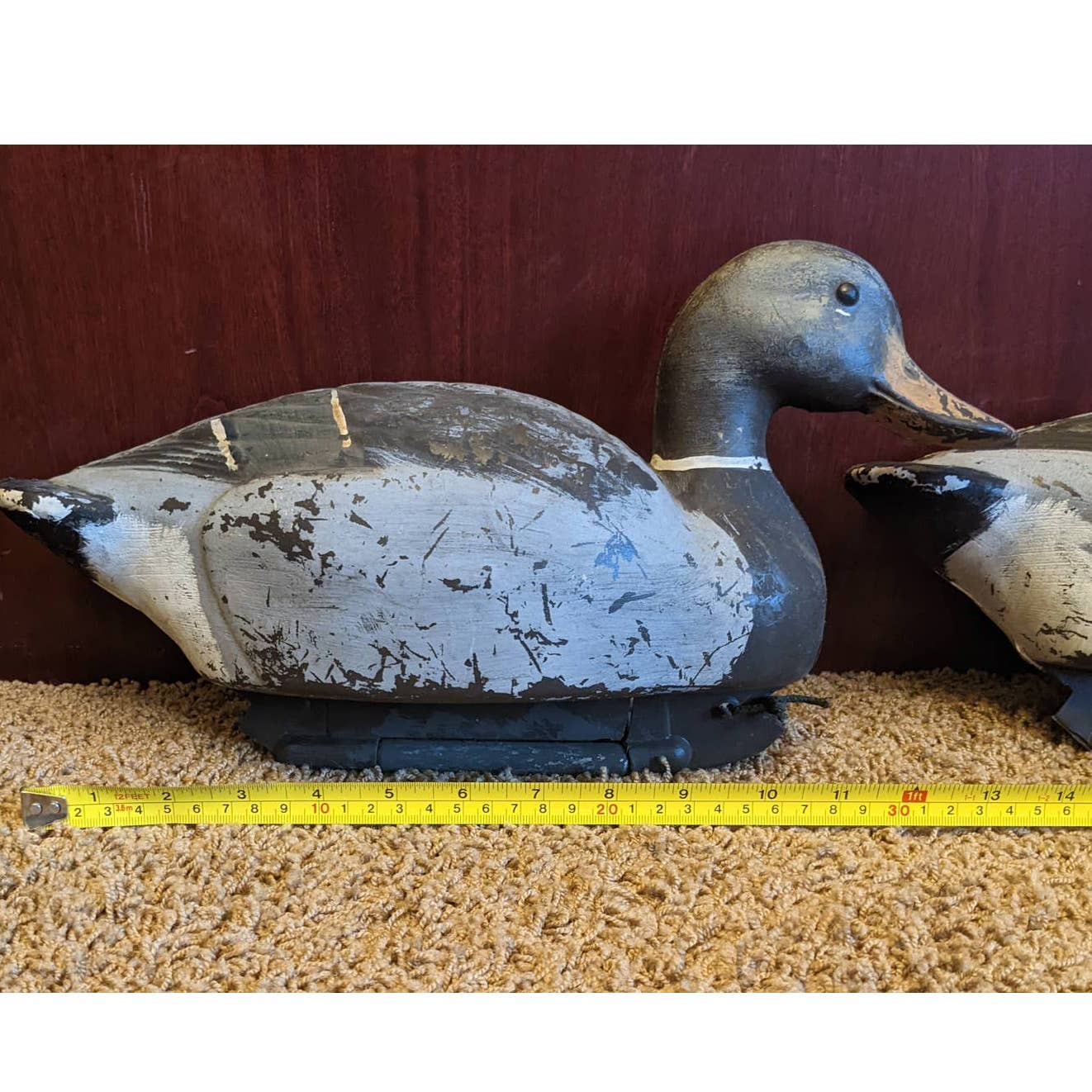 Lot Of 4 Plastic Hunting Duck Decoys Vintage