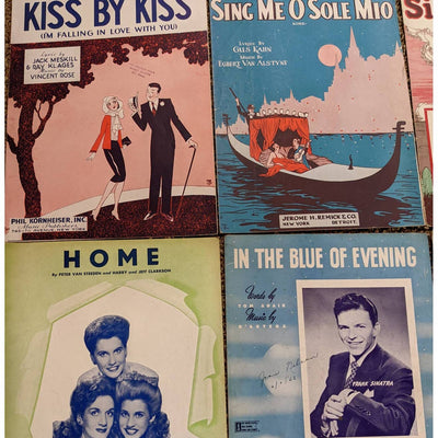 Vintage 1940-1960s Sheet Music Lot of 8 Frank Sinatra, Andrew Sisters