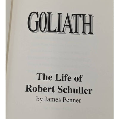 Goliath Life Of Robert Schuller By James Penner Leather Bound Collectors Edition