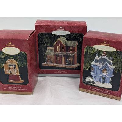 Hallmark Ornaments Vintage Lot Keepsake Victorian Night Before Christmas W/Box