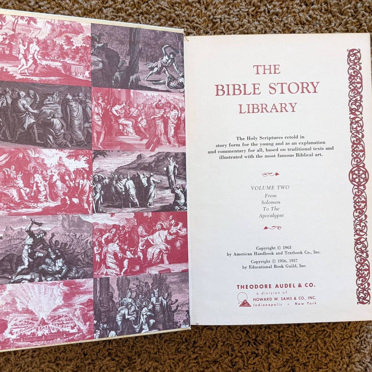 The Bible Story Library Volume 1 And 2 Creation to David Solomon to Apocalypse