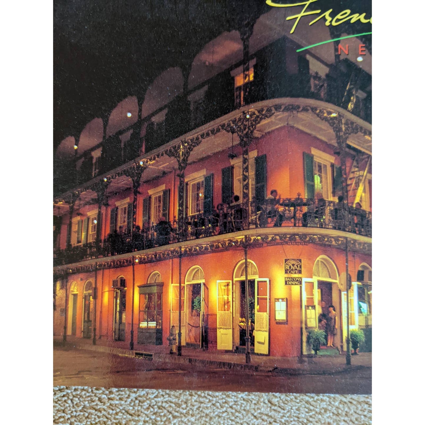 Vintage New Orleans Postcard La Branche House Lace balconies French Quarter