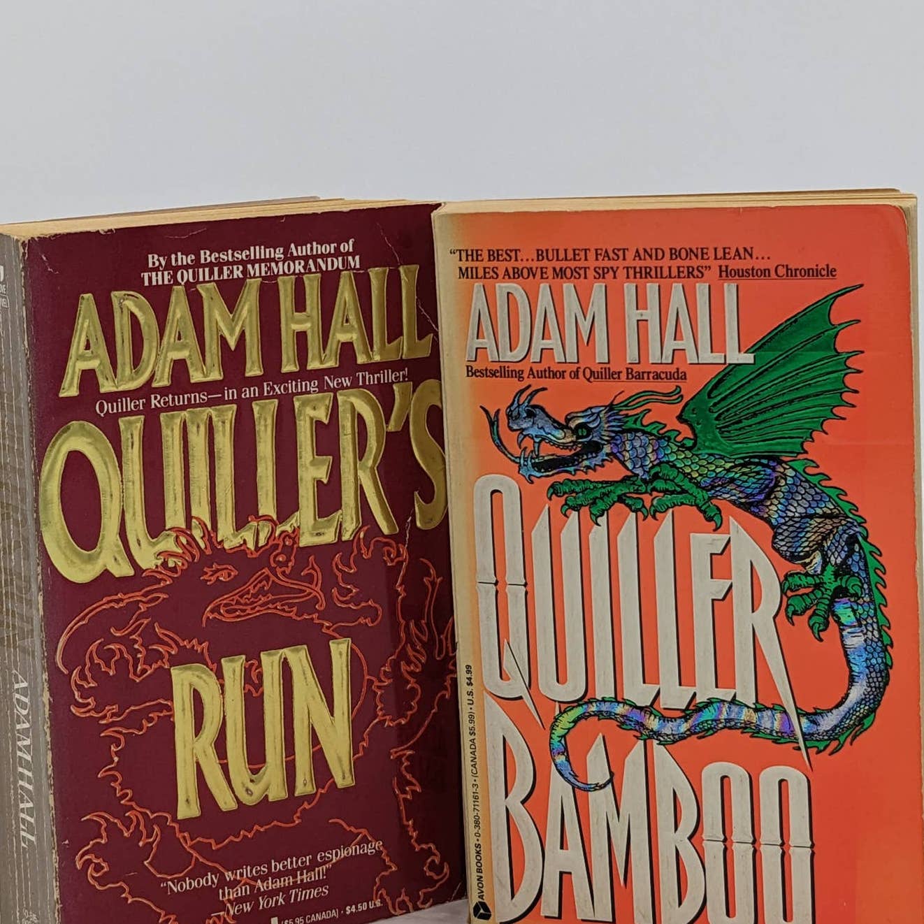 Adam Hall Lot 6 Paperback Books Quiller Run Peking Target Pawn Jeopardy Vintage