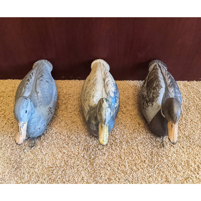 Plastic Duck Decoy Vintage Outdoors Set of 3