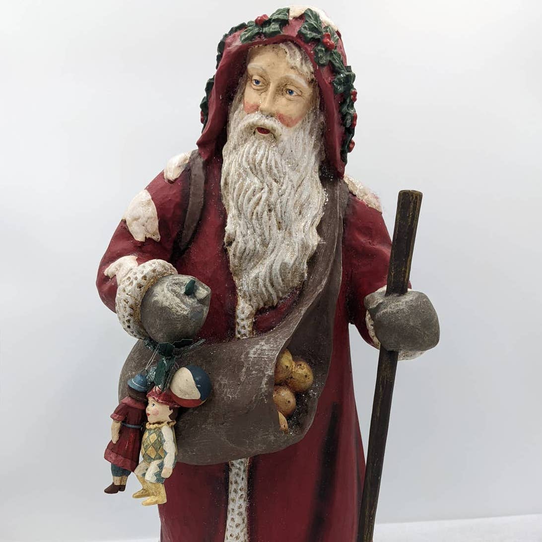 Vintage Department 56 Kris Kringle Santa Claus 19" Tall