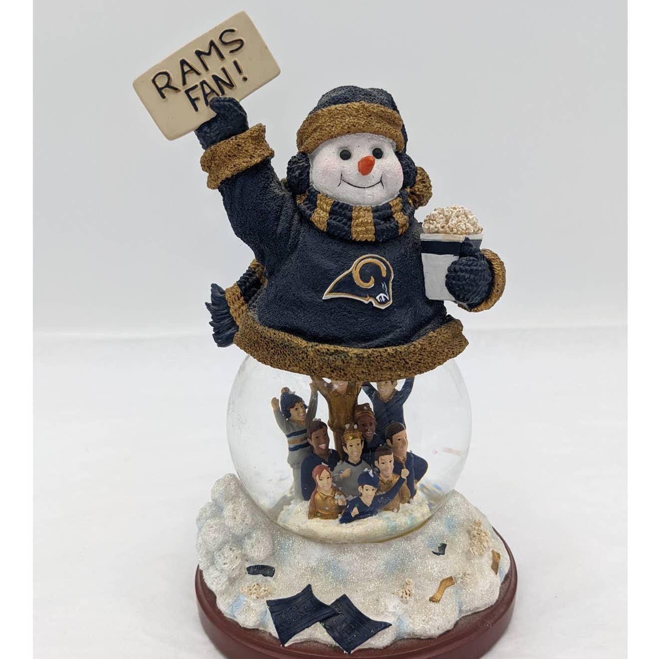 St. Louis Rams Stadium Snowman Fourth In A Limited Series 119/3000 7" Tall