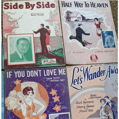 Vintage 1940-1960s Sheet Music Lot of 8 Frank Sinatra, Andrew Sisters