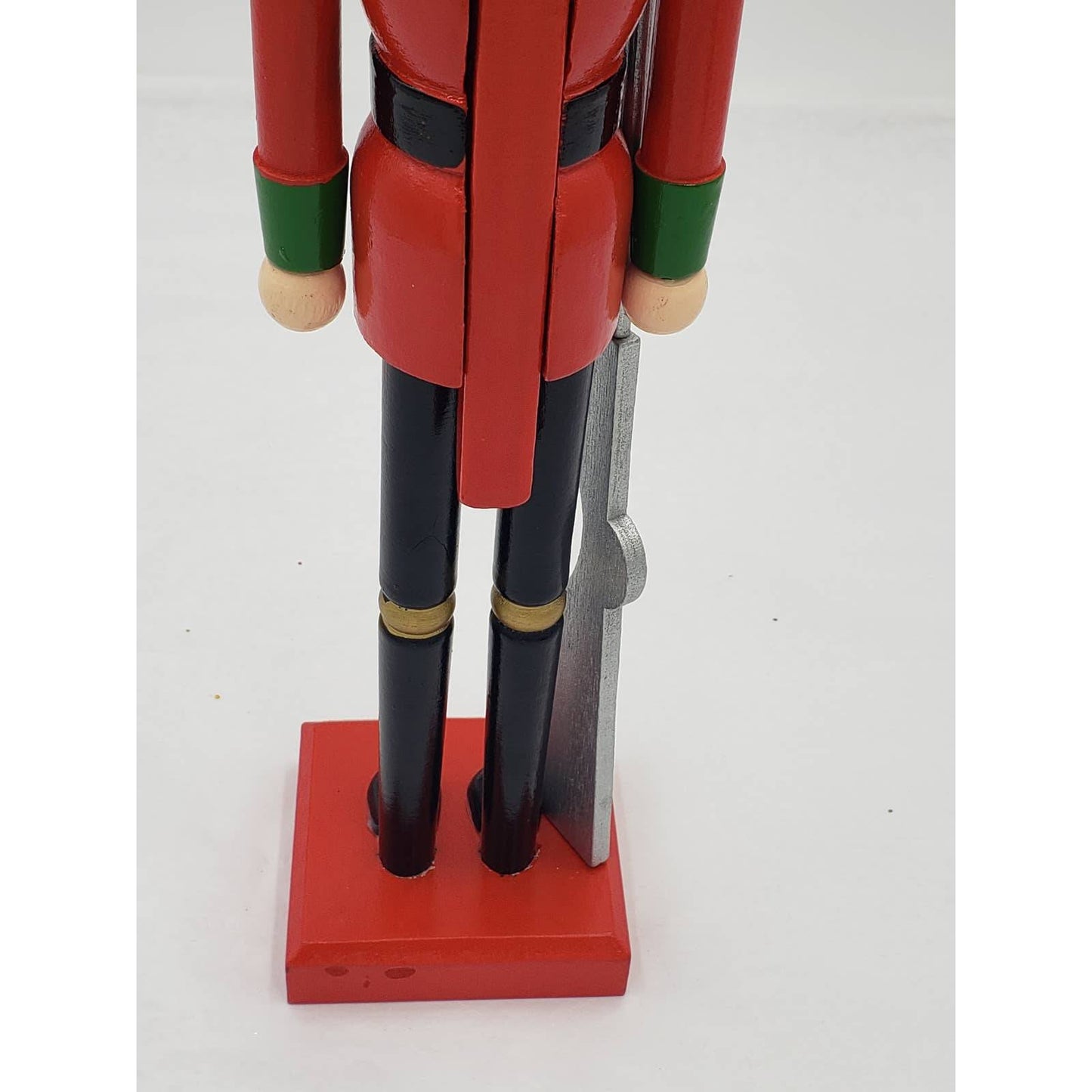 Nutcracker Thin Soldier with Rifle Jeweled Bedazzled 15"