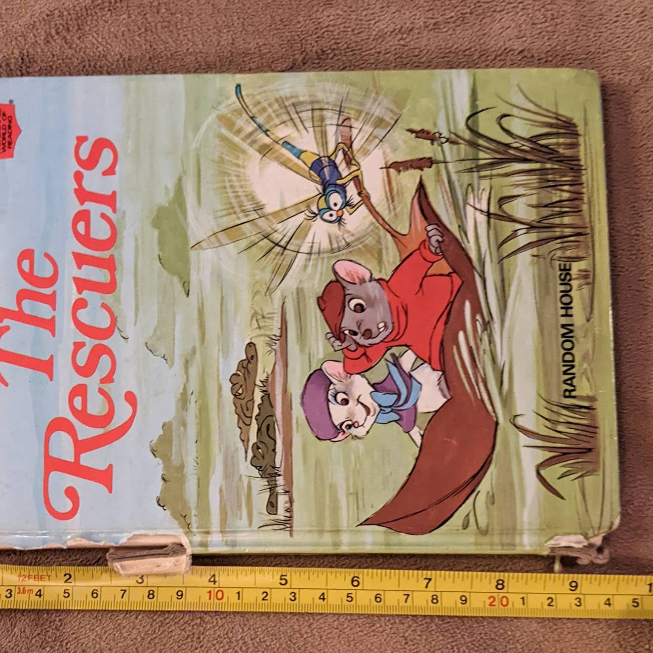 Vintage 1977 Walt Disney The Rescuers Childrens Book Wonderful World Of Reading