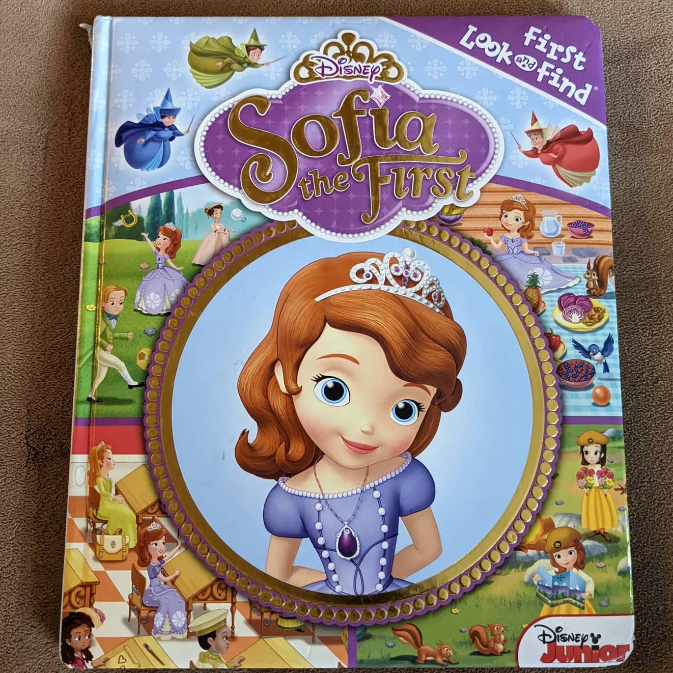 Disney Junior Sofia The First Look And Find Kids Toddler Book Practice counting