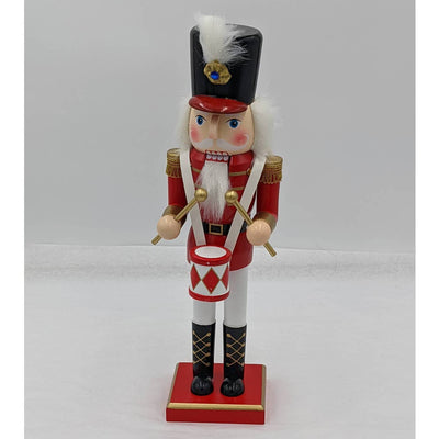 Nutcracker Drummer Red 14" Tall