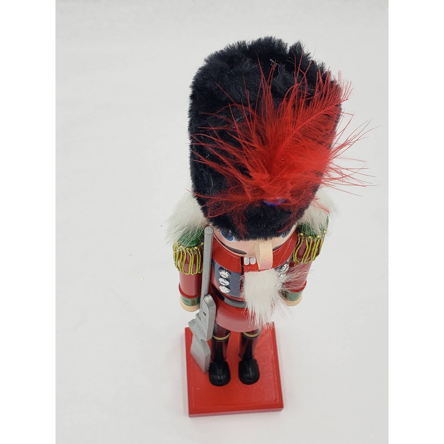 Nutcracker Thin Soldier with Rifle Jeweled Bedazzled 15"