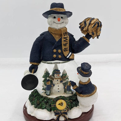 St. Louis Rams Snowman Cheer Snow Globe Second Limited Series 7" Tall