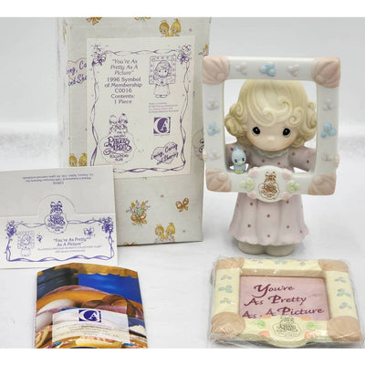 Precious Moments You're As Pretty As A Picture 1996 Membership C0016 Box Tag