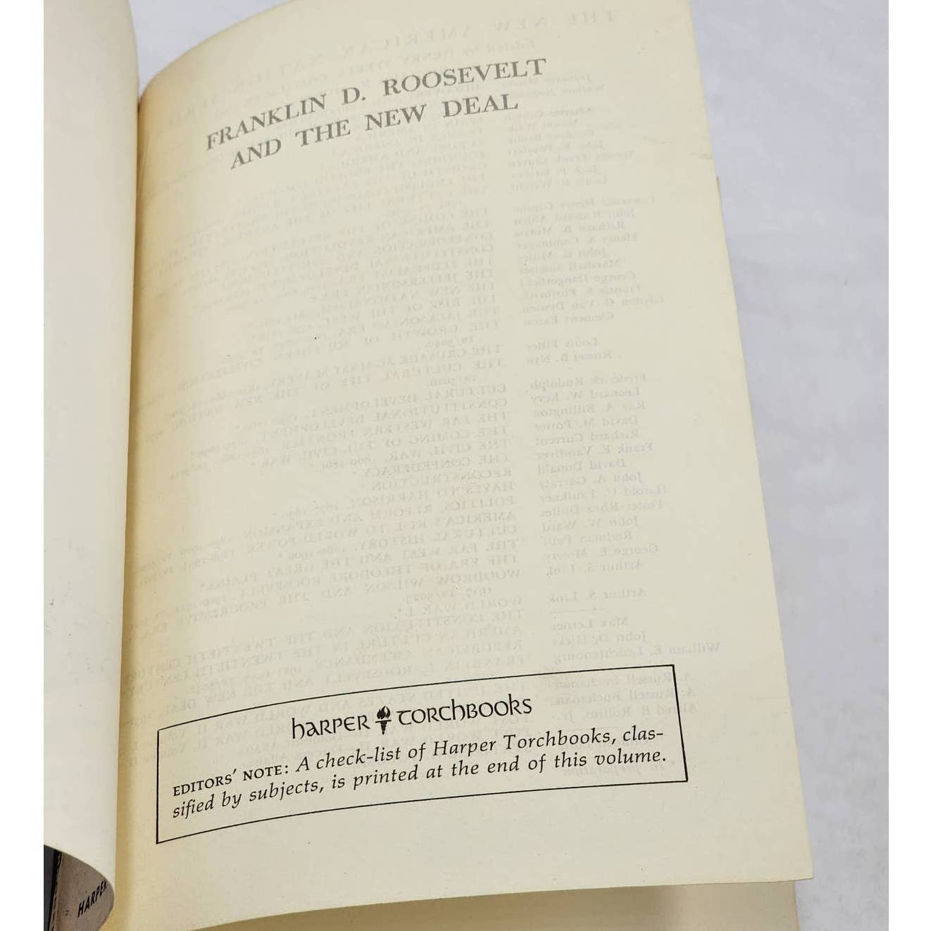 Franklin D. Roosevelt And The New Deal 1932-1940 By William E. Leuchtenburg 1963