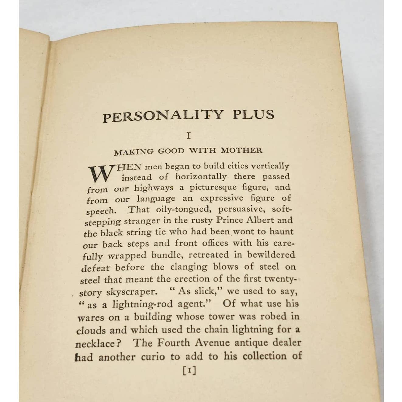 Personality Plus by Edna Ferber 1st Edition Novel Dust Jacket Antique Book 1914