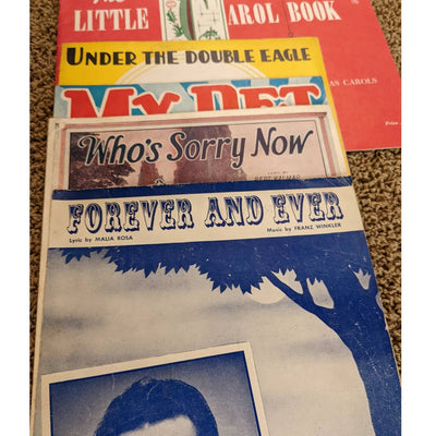 Vintage Sheet Music 1920s-1940s Lot Of 5 Forever And Ever, My Pet, Little Carol