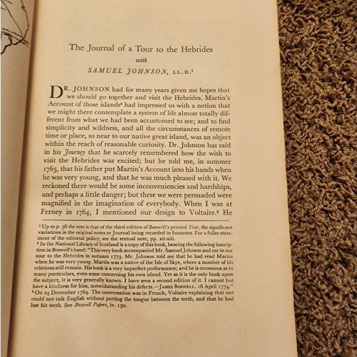 Vintage Boswells Journal Of A Tour To The Hebrides With Samuel Johnson 1936