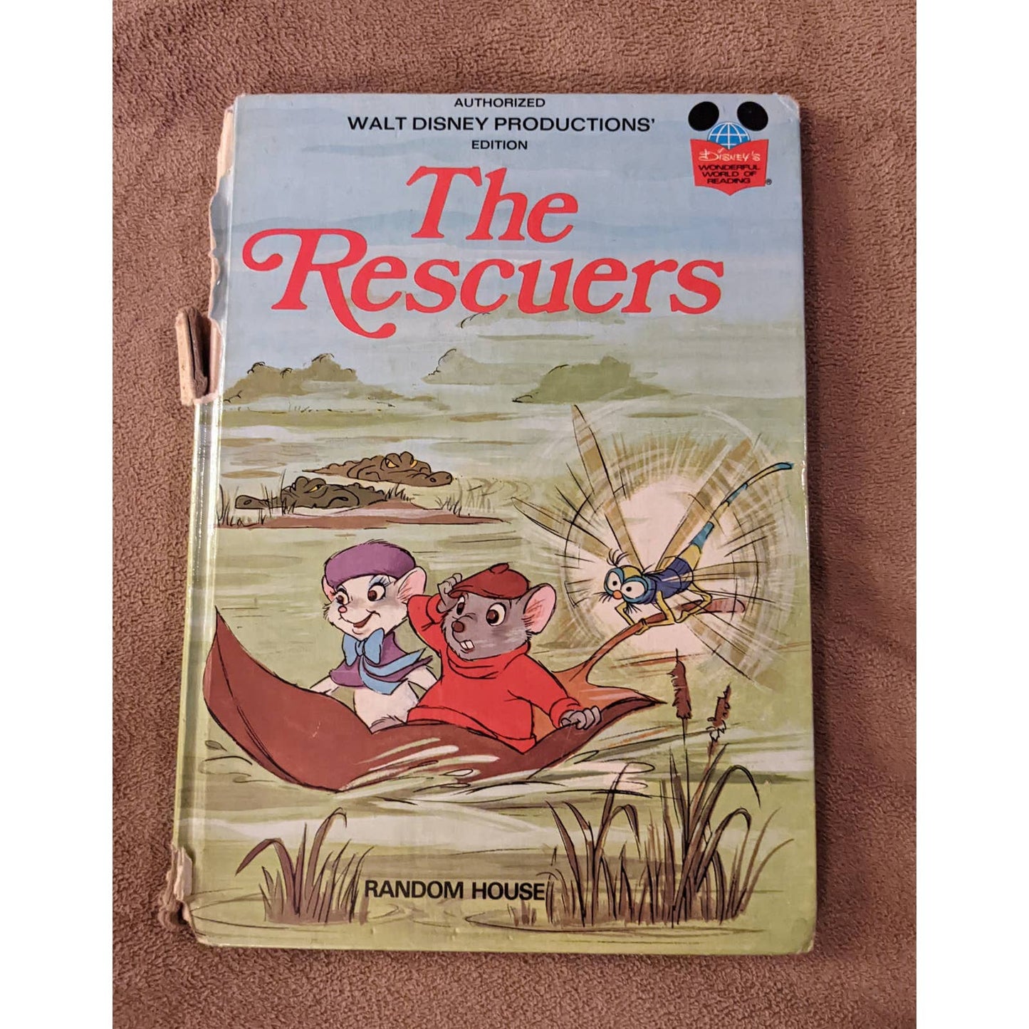 Vintage 1977 Walt Disney The Rescuers Childrens Book Wonderful World Of Reading