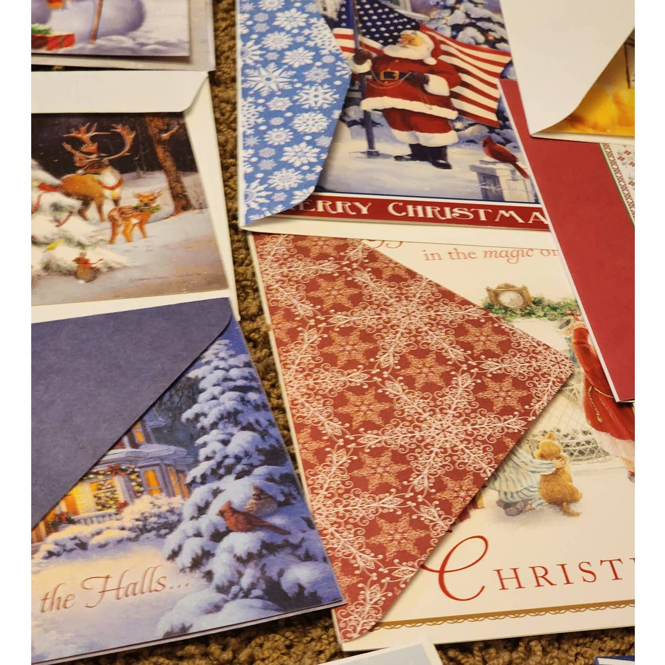 Greeting Cards Assortment Vintage Merry Christmas newest Happy Holiday Lot Over 70 Card