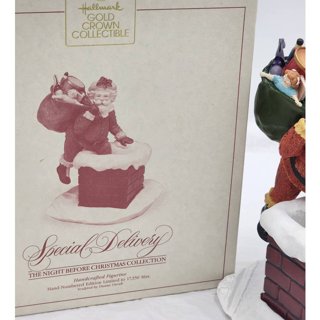 Night Before Christmas Hallmark 1987 Santa Chimney Special Delivery Duane Unruh