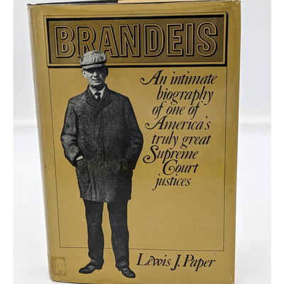 Brandeis By Lewis J. Paper Biography Jewish Supreme Court Justice Vintage 1983