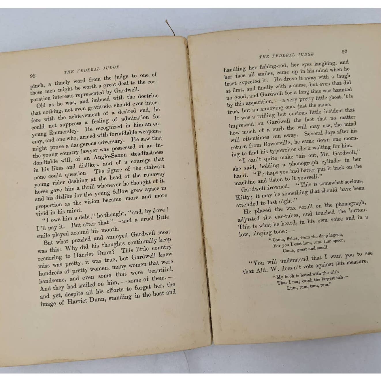 The Federal Judge By Charles K. Lush Antiquarian Novel Book 1897