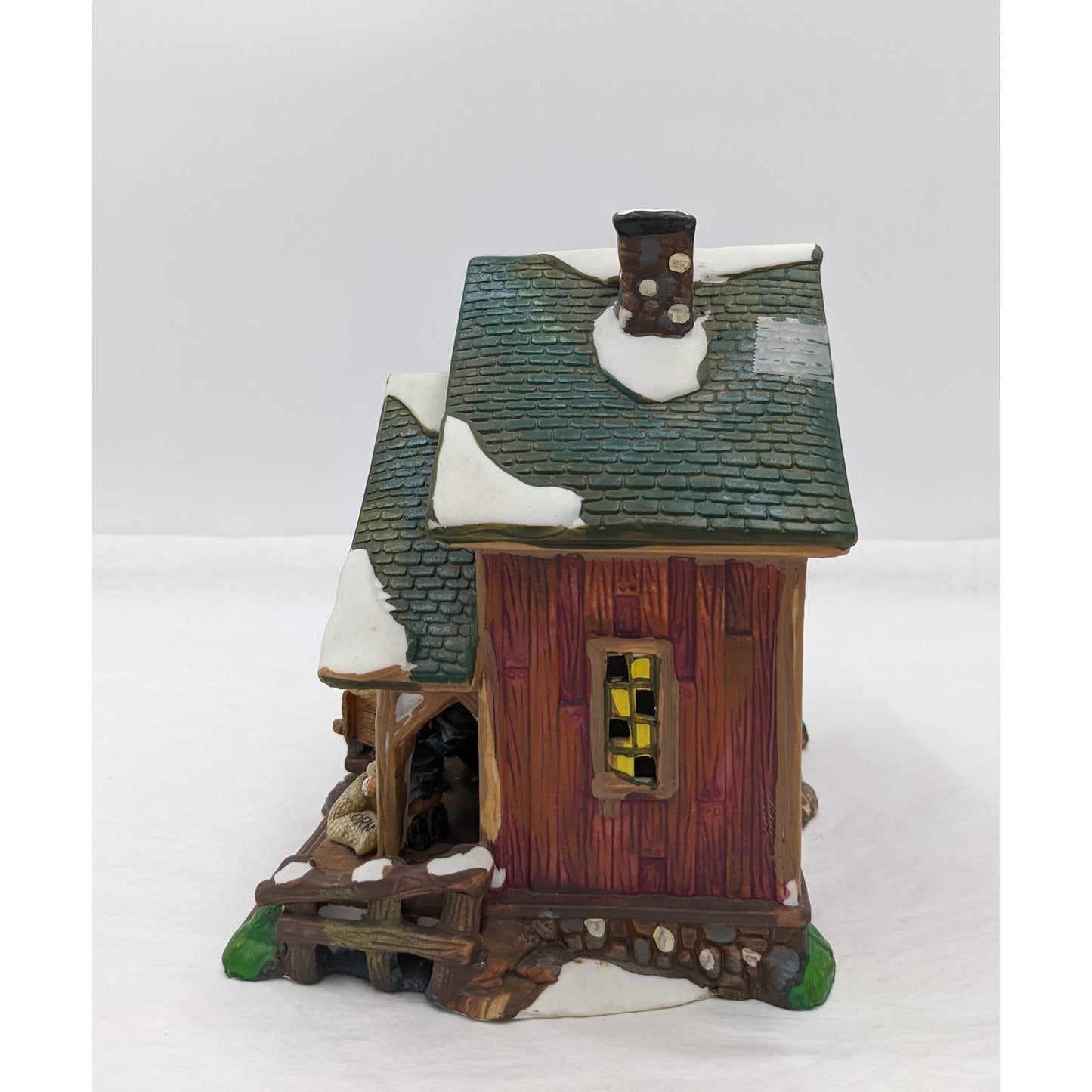 Heartland Gristmill Santa Workbench Christmas Village Towne Collection With Box