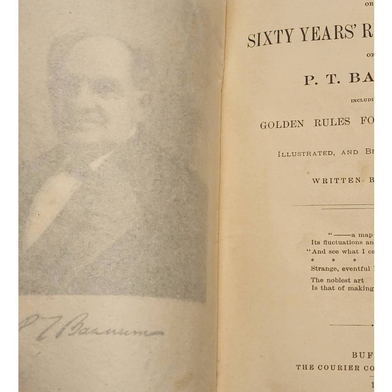 1889 Struggles And Triumphs Or Sixty Yrs Recollections of PT Barnum Antiquarian