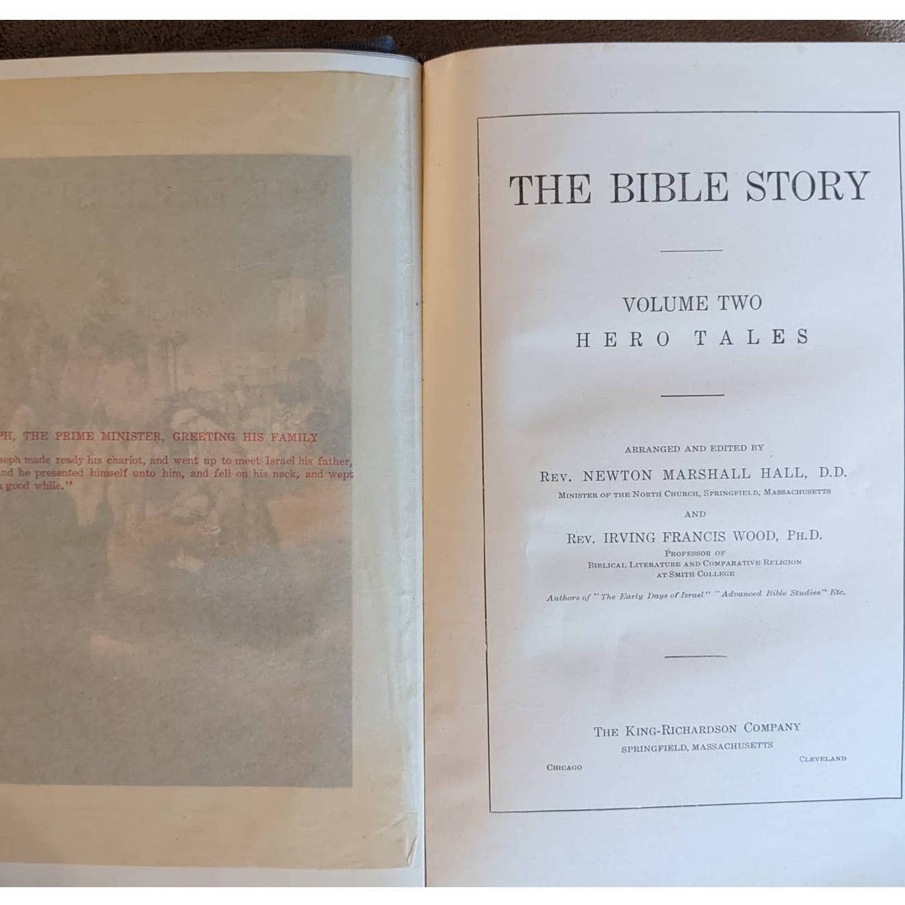 Antiquarian 1917 The Bible Story 5 Volumes Golden Book; Hero Tales; Old Judaea