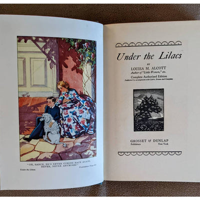 1919 Under The Lilacs By Louisa M Alcott Complete Authorized Edition Antiquarian