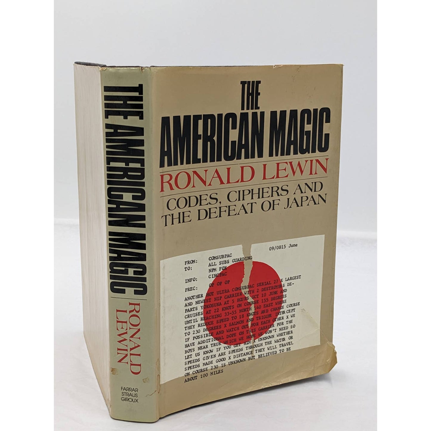 American Magic Codes Ciphers And The Defeat Of Japan By Ronald Lewin WW2 1982