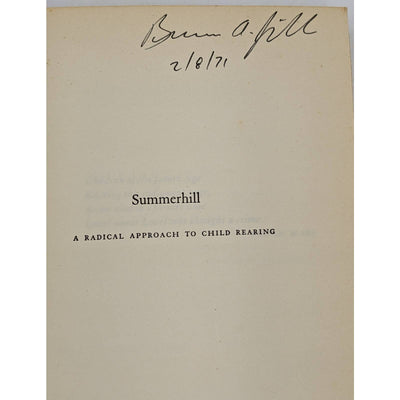 SummerHill A Radical Approach To Child Rearing 1960 Paperback By A.S. Neill