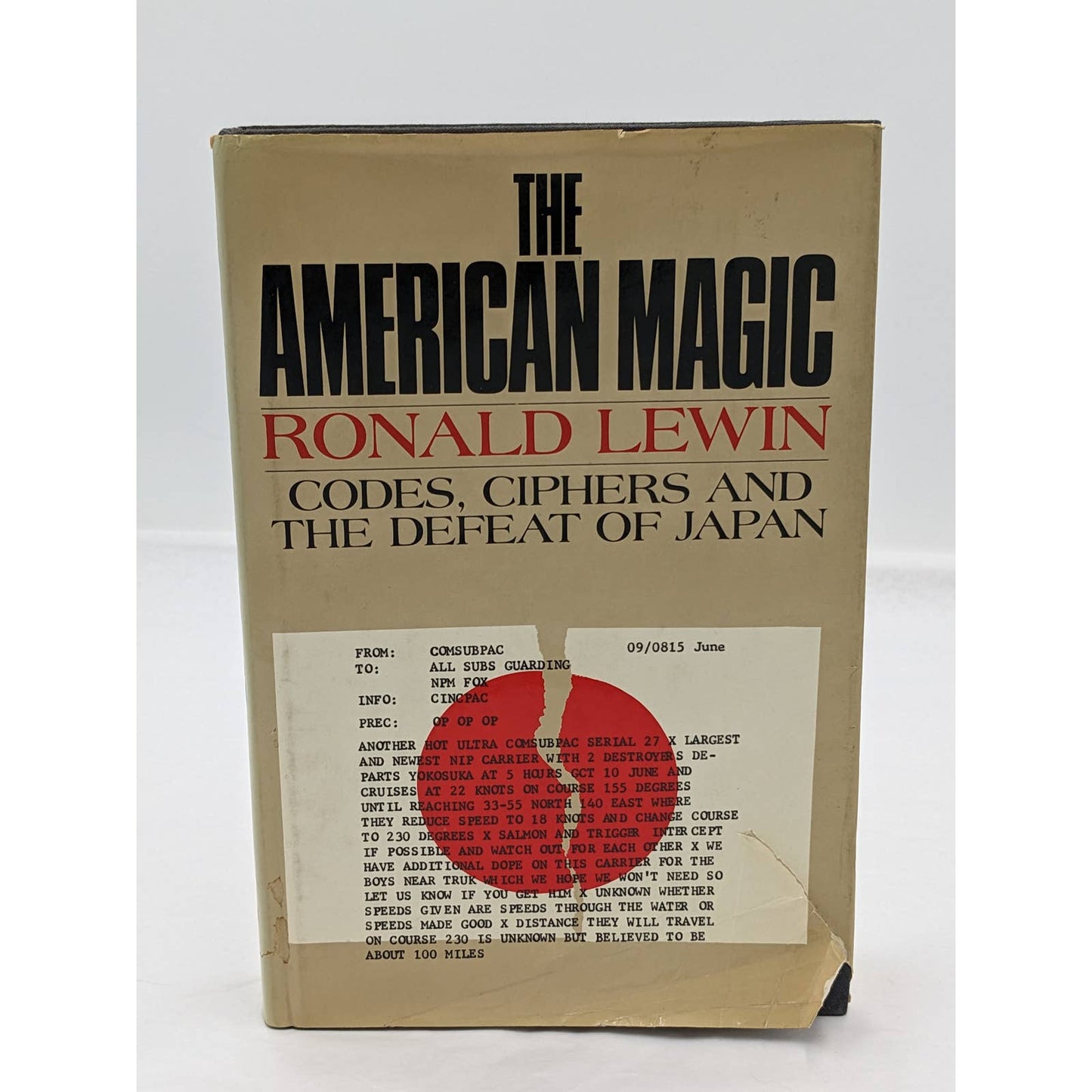 American Magic Codes Ciphers And The Defeat Of Japan By Ronald Lewin WW2 1982