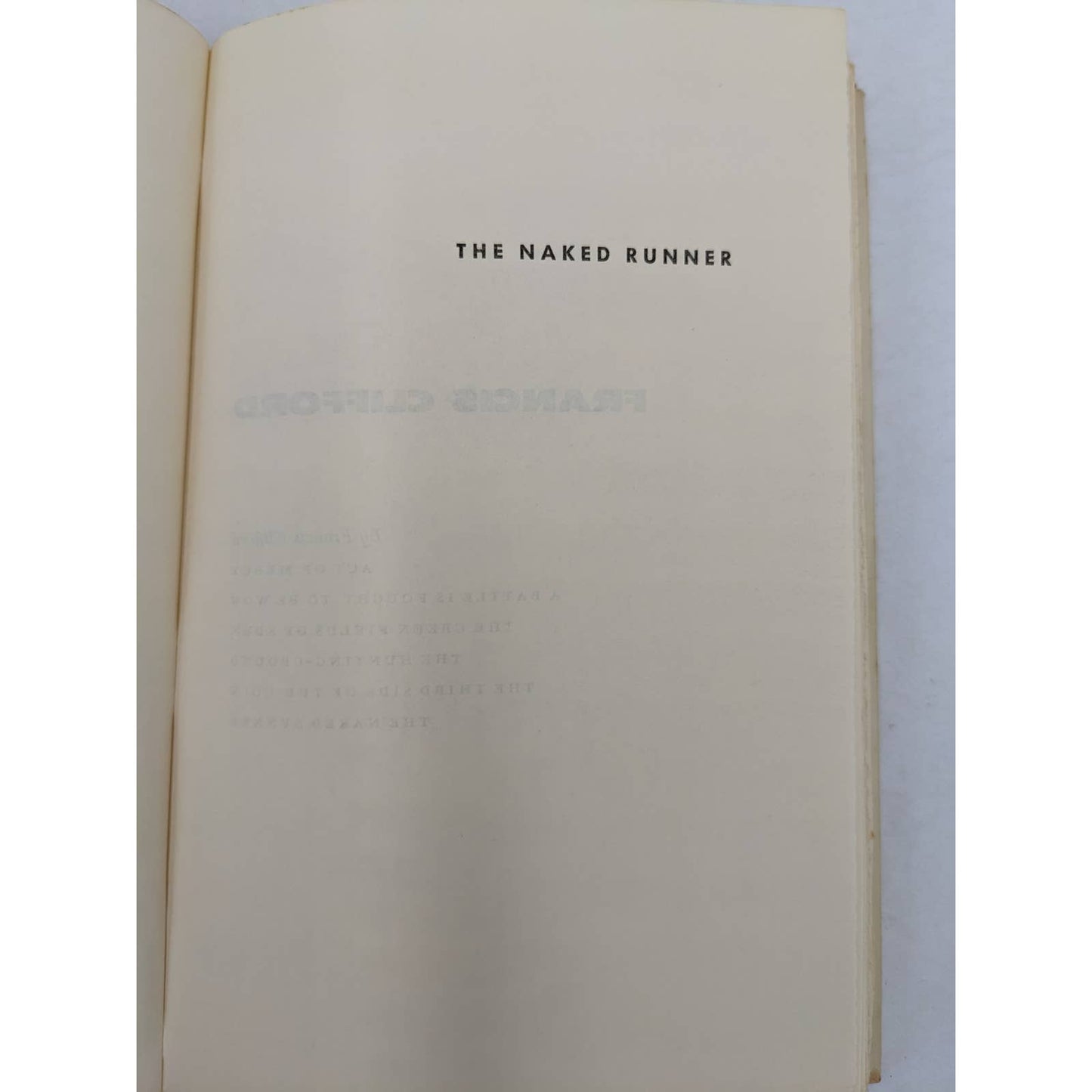 Naked Runner By Francis Clifford Vintage Spy Novel Mystery Early Edition 1966