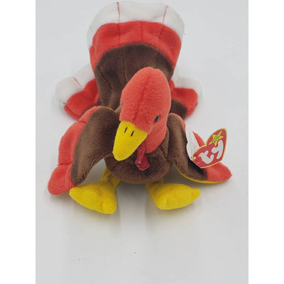 Ty Beanie Babies 1996 Gobbles the Turkey Collectible - PVC Pellets