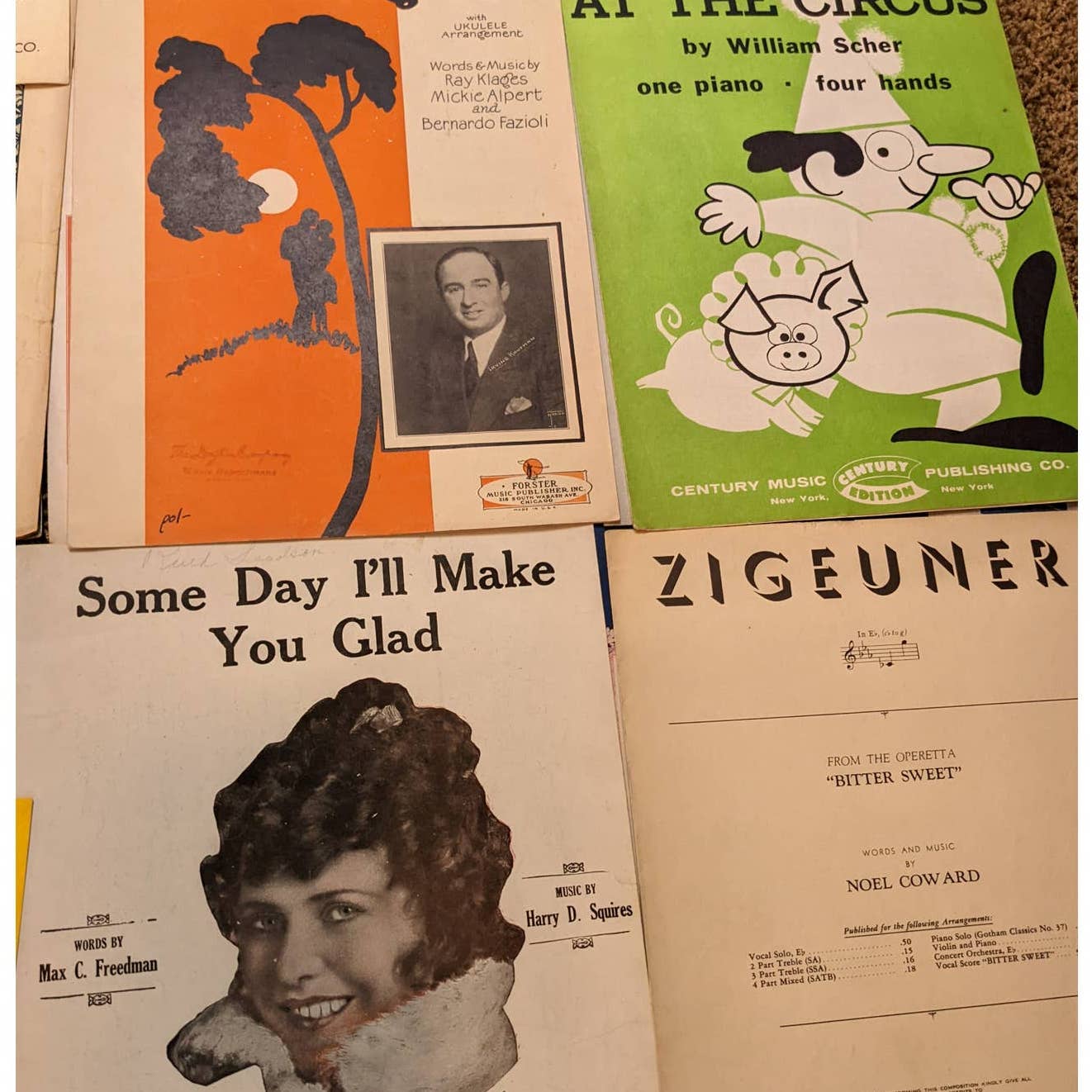 Vintage Sheet 2024 Music Lot