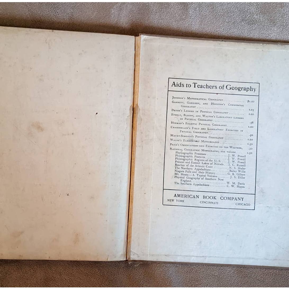 Antiquarian Natural School Geography Redway Hinman Minnesota Edition 1910s Maps