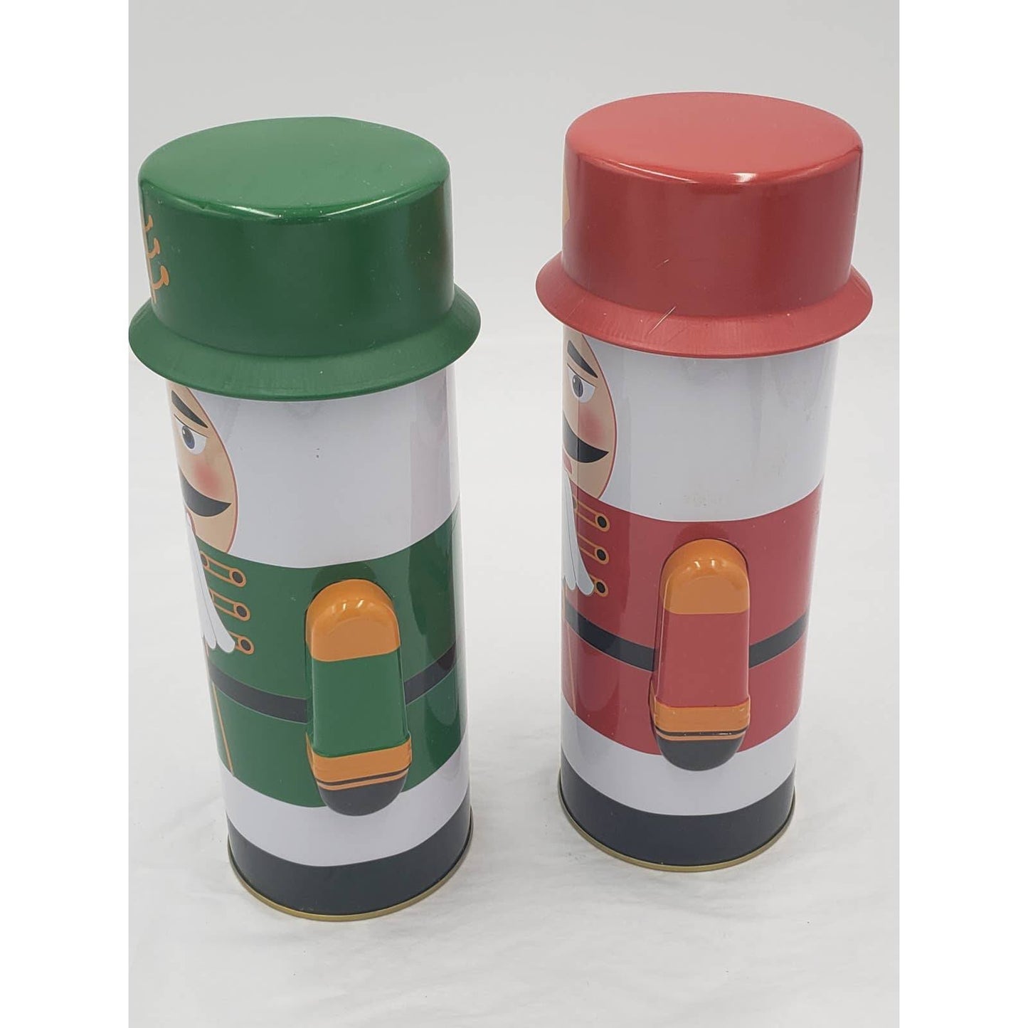 Nutcracker Holiday Nutcracker Tins Set of 2 Size 9" - Store cookies, candy, nuts