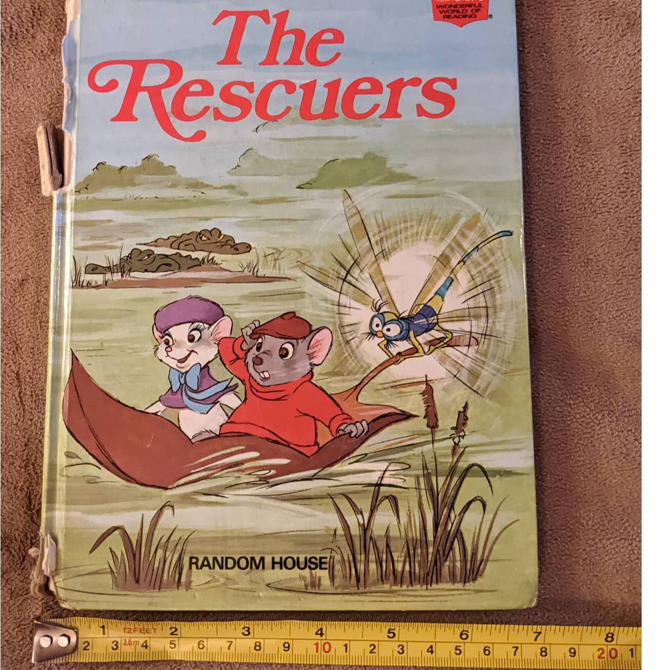 Vintage 1977 Walt Disney The Rescuers Childrens Book Wonderful World Of Reading