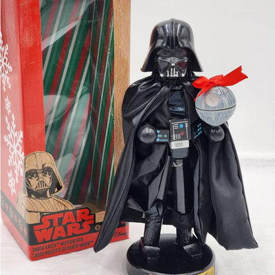 Disney Kurt Adler Nutcracker Darth Vader Star Wars Death Star 10" Tall W/Box