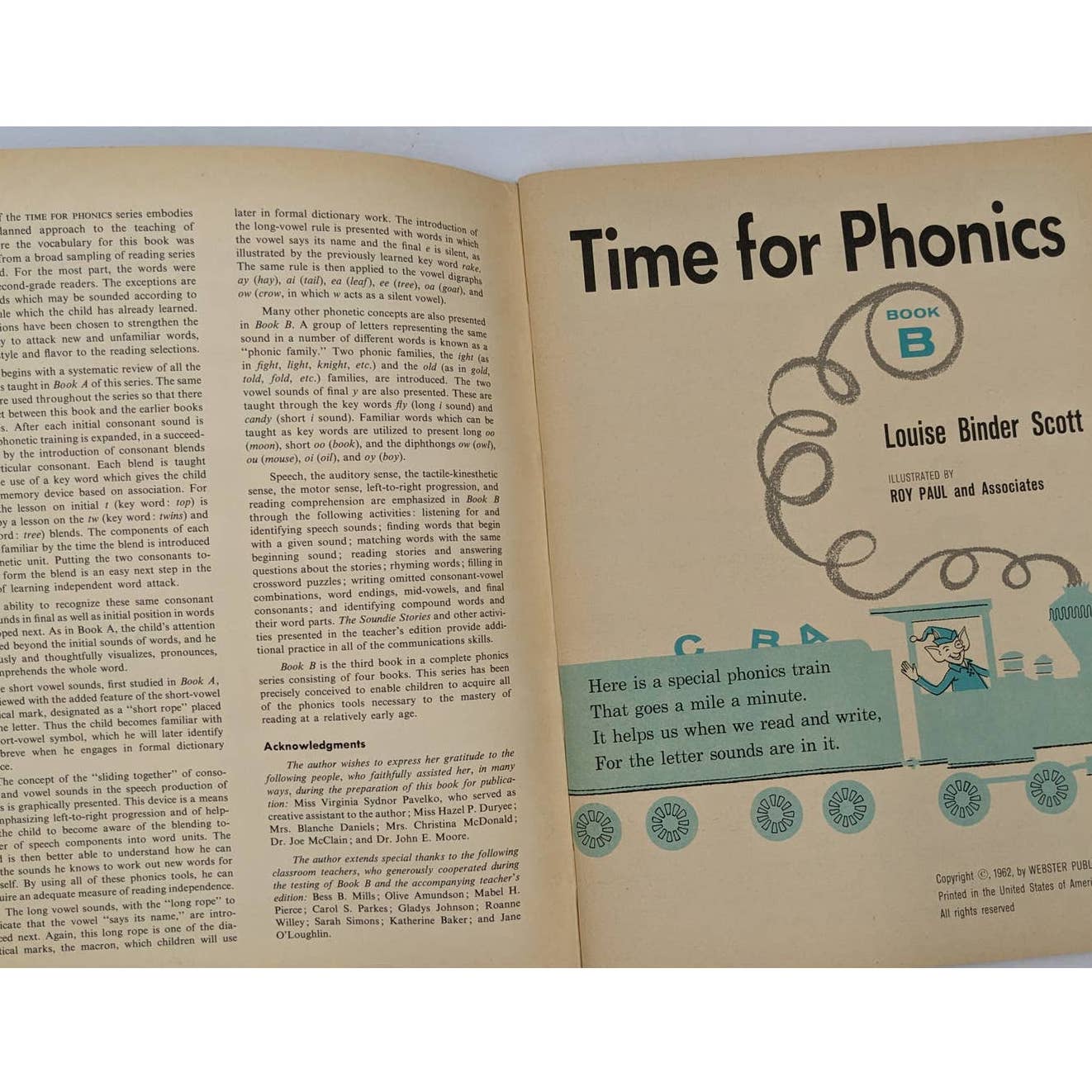 Time For Phonics Book B 1962 By Louise Binder Scott Illustrated School Education