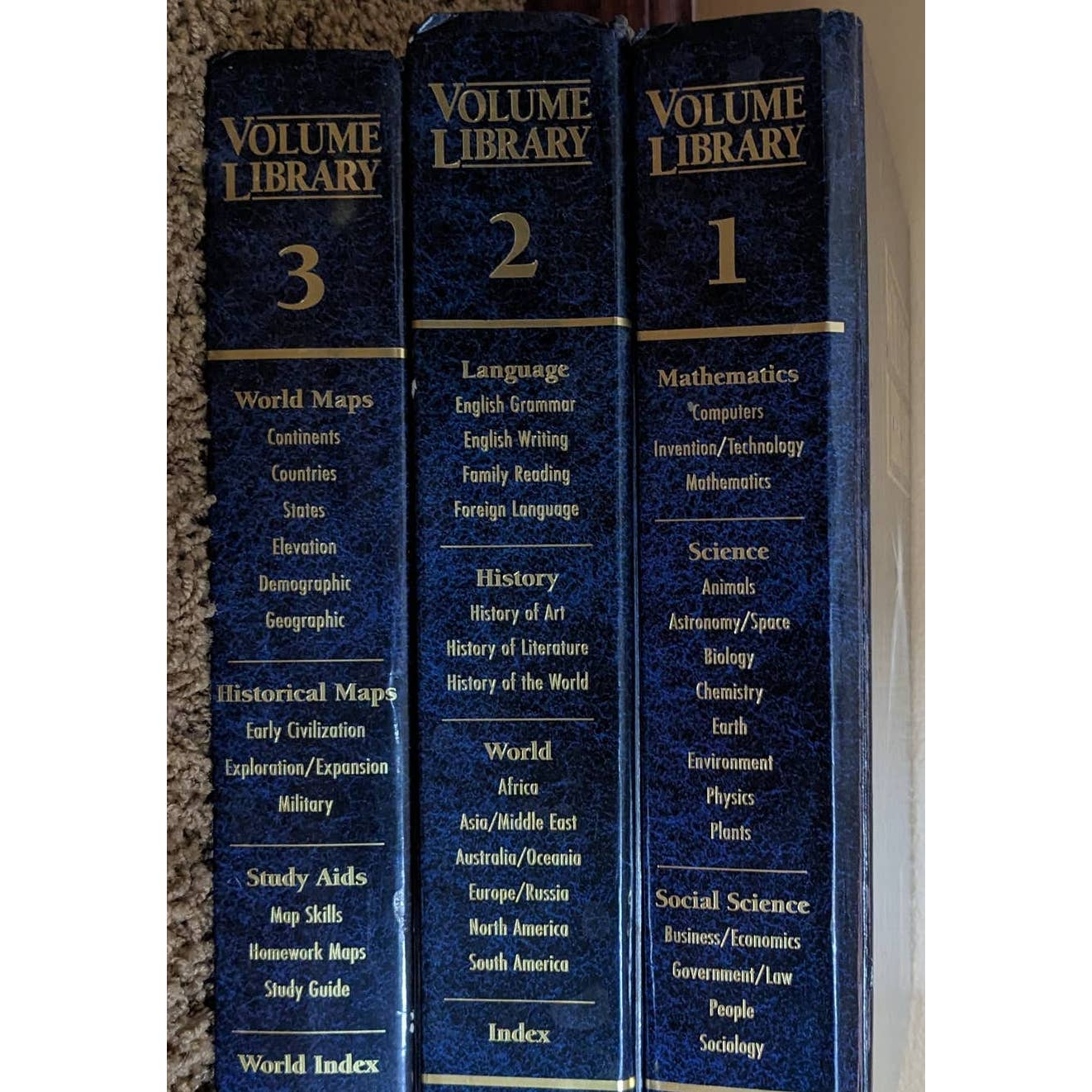 Volume Library Set 3 Books A Modern Authoritative Reference For Home School Use