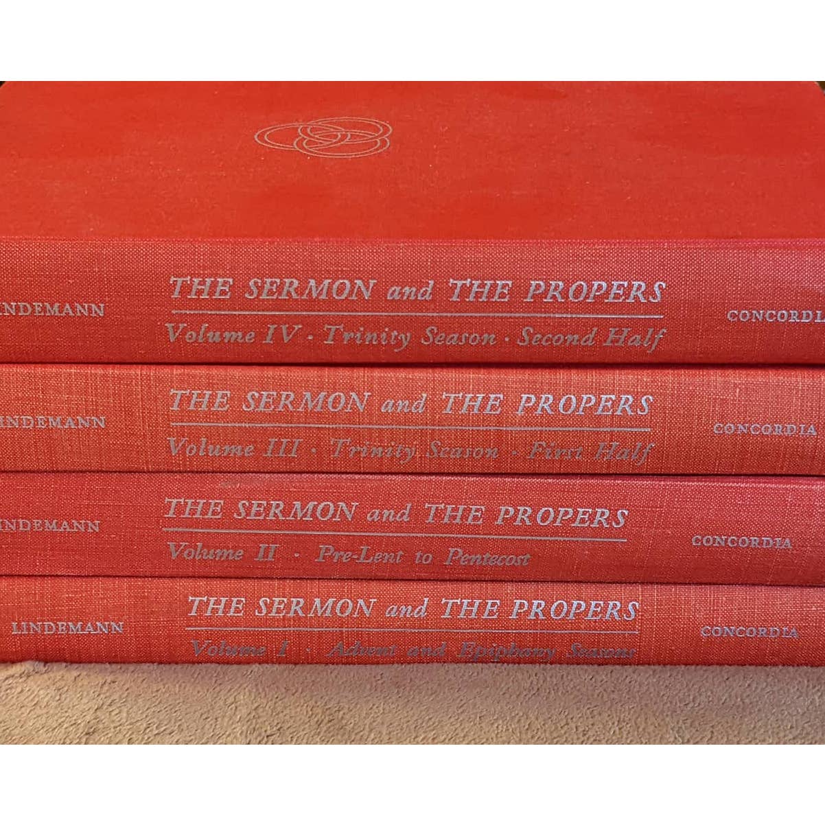 Vintage The Sermon And The Propers 4 Volume Set 1-4 By Fred Lindemann 1960s