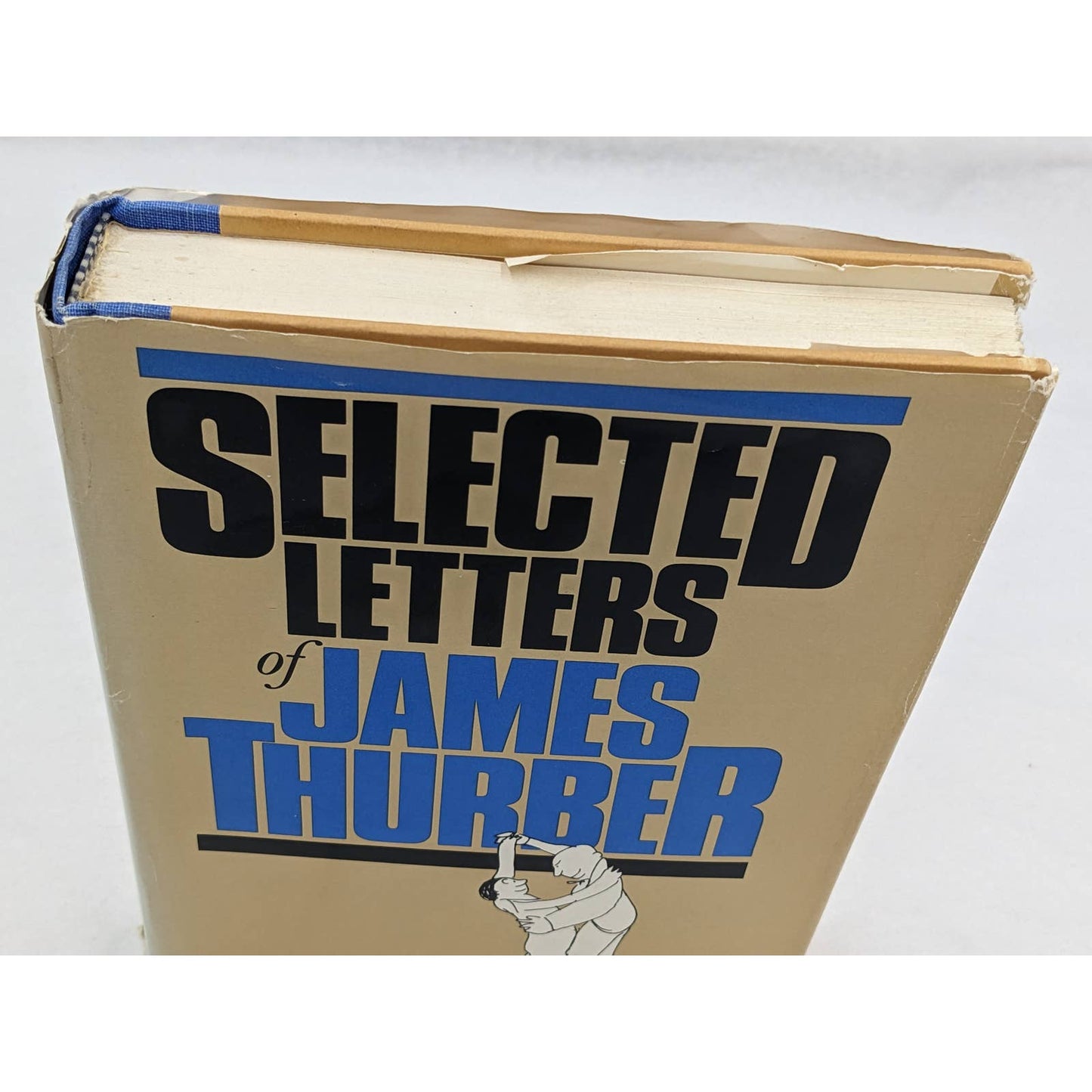 James Thurber Book Lot Biography & Selected Letters Vintage Cartoonist Humorist