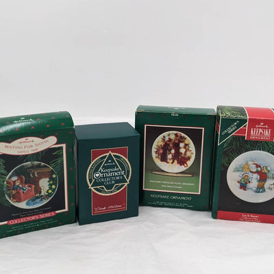 Hallmark Ornaments Vintage Lot Light Shines Christmas Collector Plate Keepsake