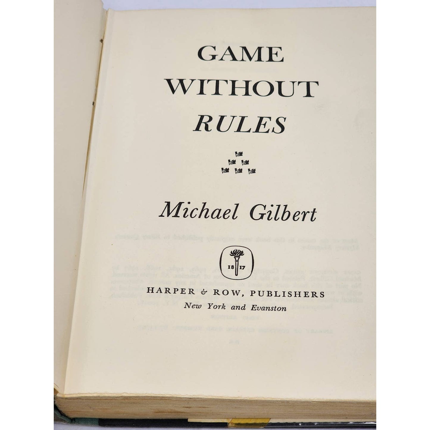 Games Without Rules By Michael Gilbert Short Stories First Edition Vintage 1967