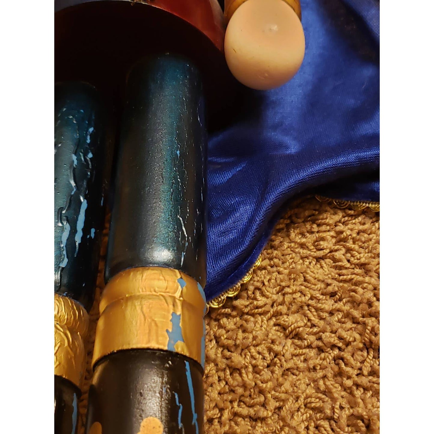 Large Nutcracker 25" Blue Cape Standing 2 Ft Tall