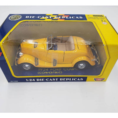 1934 Ford Coupe Yellow 1:24 Diecast Car Model Motormax 73200 -Collectors Edition.
